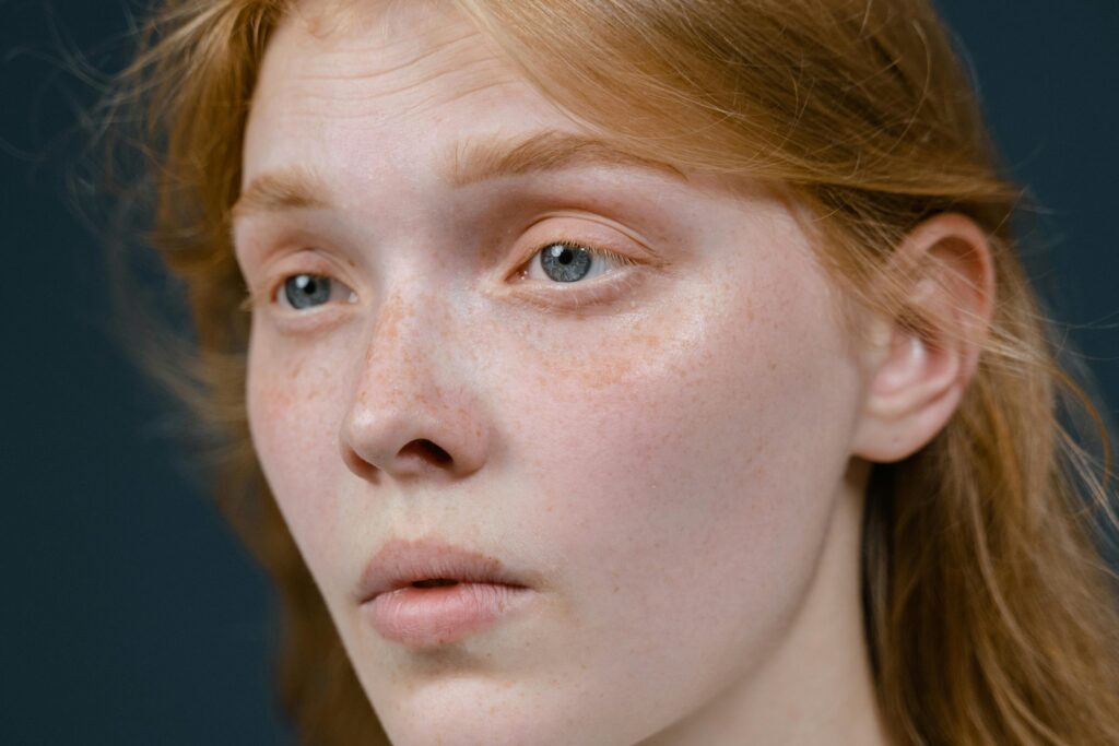 Close-up of a young woman